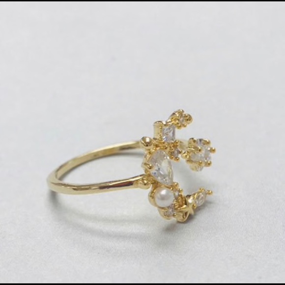 Crystal Star & Moon Ring, boutique - Picture 5 of 8